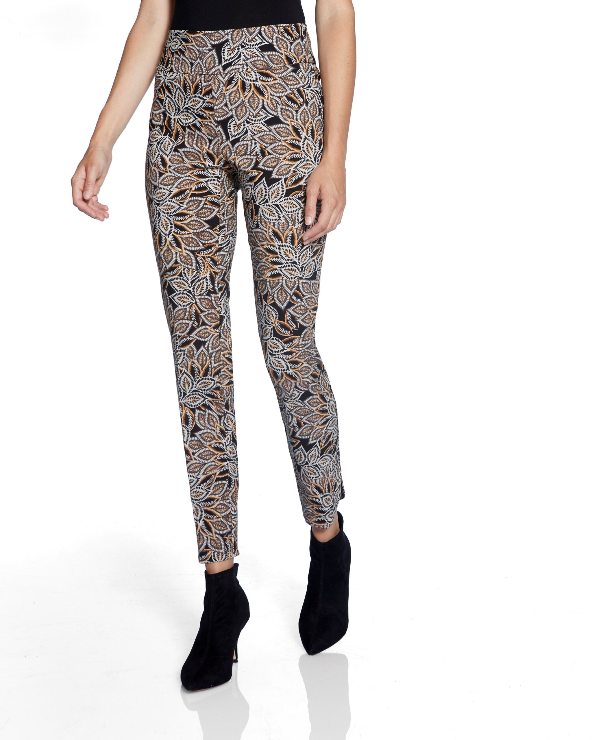 SOLID PETAL-SLIT CROPPED PANT - UP! Pants