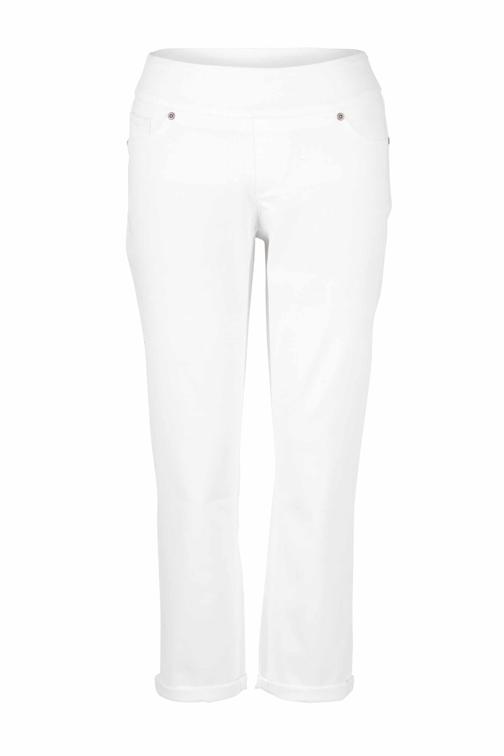 Womens White Jean Falls Creek Capris Crop Pants W/ 5 Pocket Design Size 18