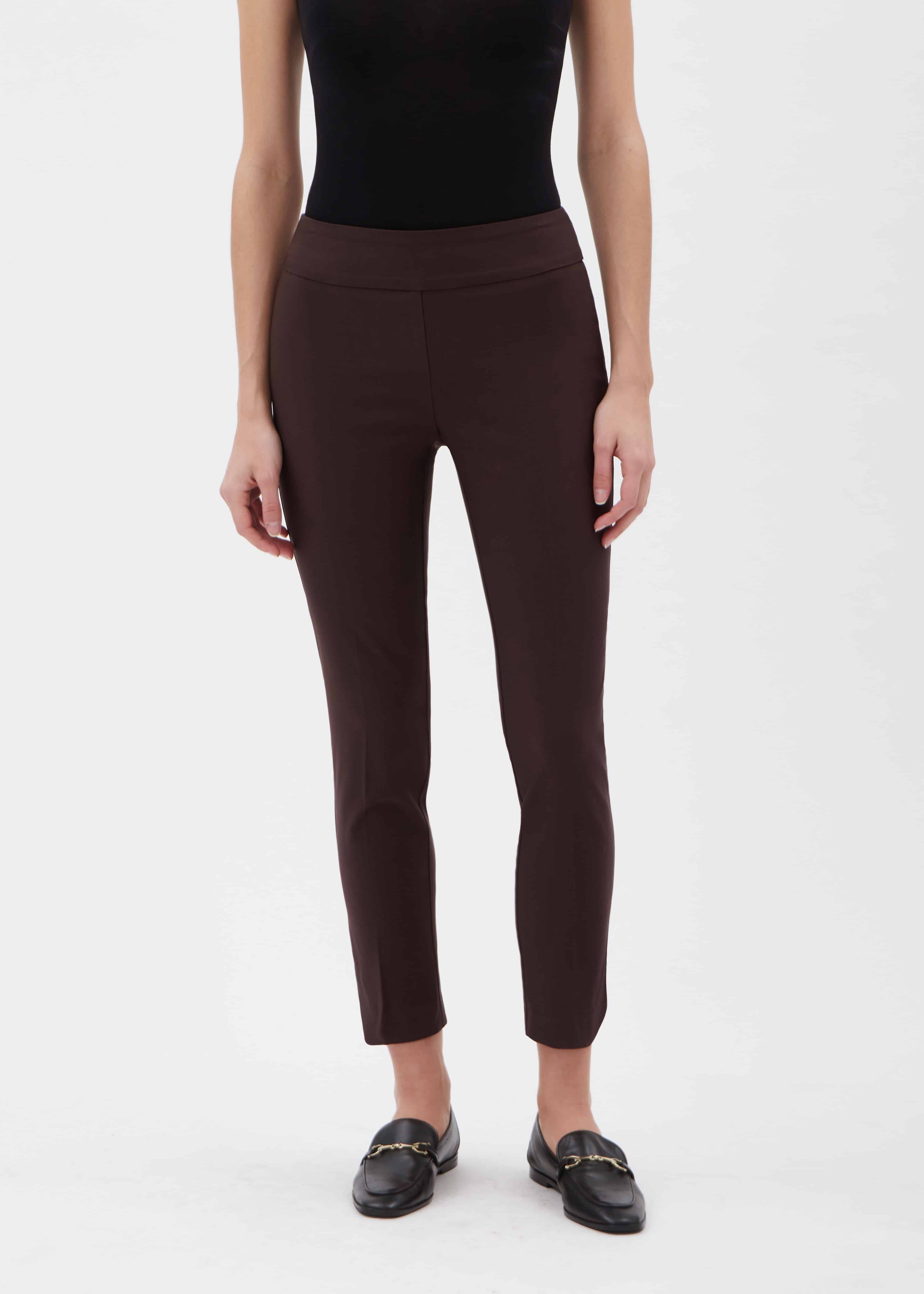 Ultra-Stretch Ponte Pintuck Ankle Pant - 27 inseam