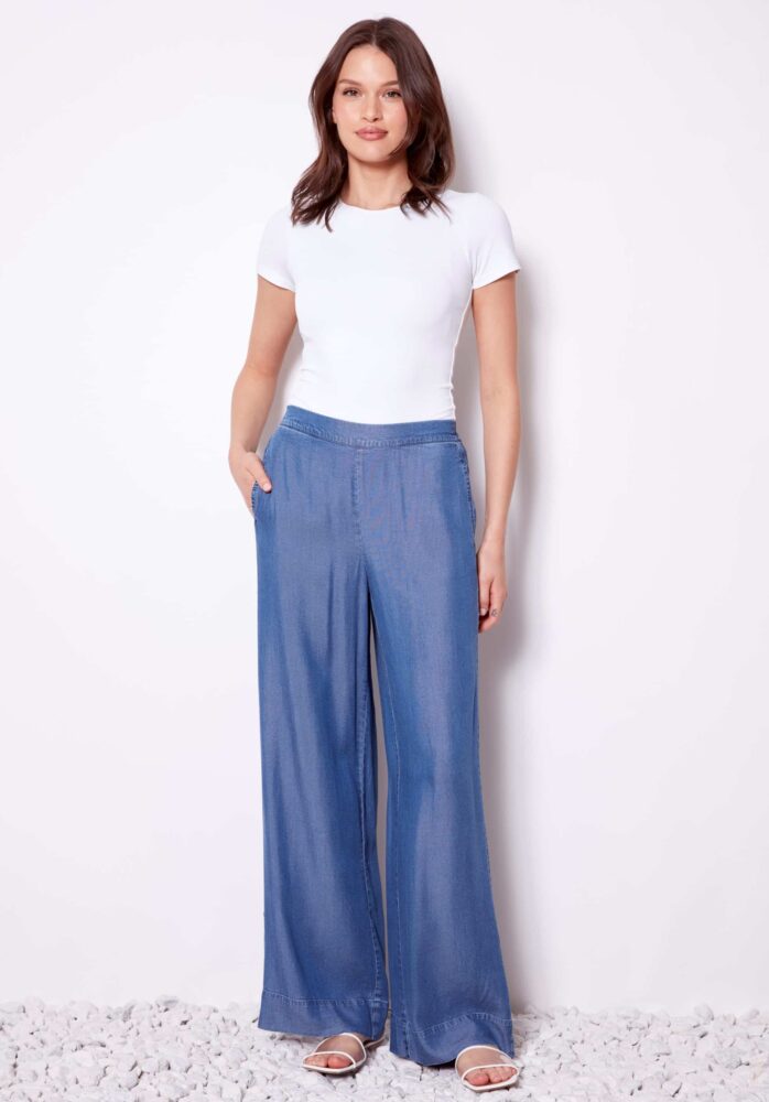 TENCEL WIDE-LEG PANT